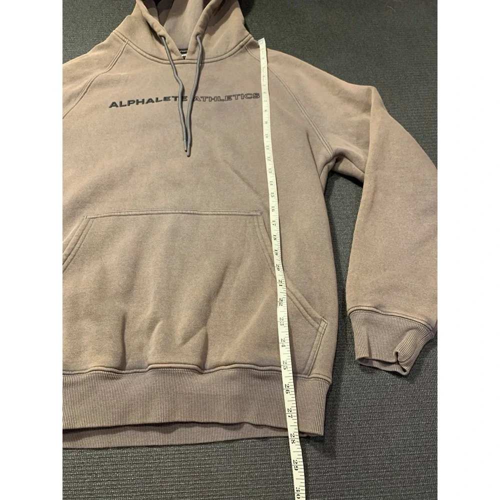 Alphalete‎ Men's Medium Athletic Gym Activewear Hoodie Sweatshirt Brown Copper